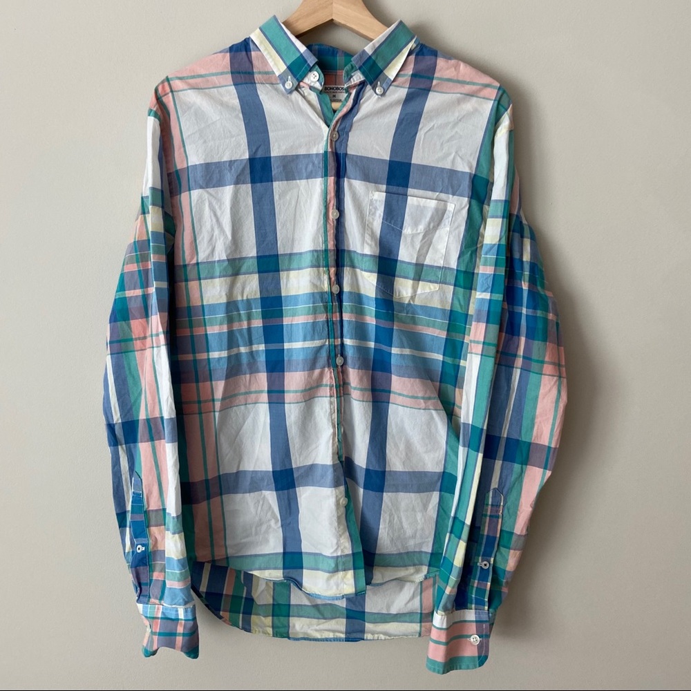 Bonobos Men’s Plaid Button Down Shirt